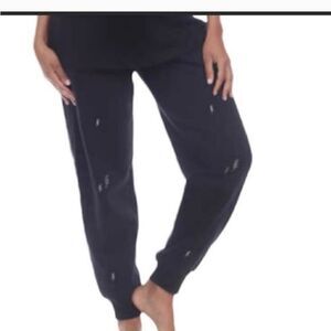 2 piece Honeydew lightning bolt sweatpant joggers with cap sleeve tee size M